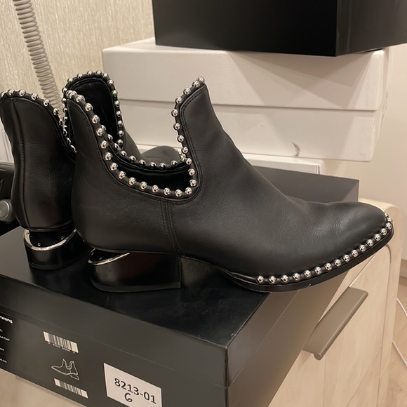 ALEXANDER WANG KORI CUT OUT CALF BOOTS - Picture 5 of 8